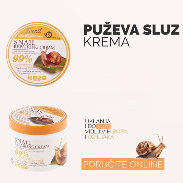 Krema puževe sluzi za podmlađivanje (1+1 gratis)